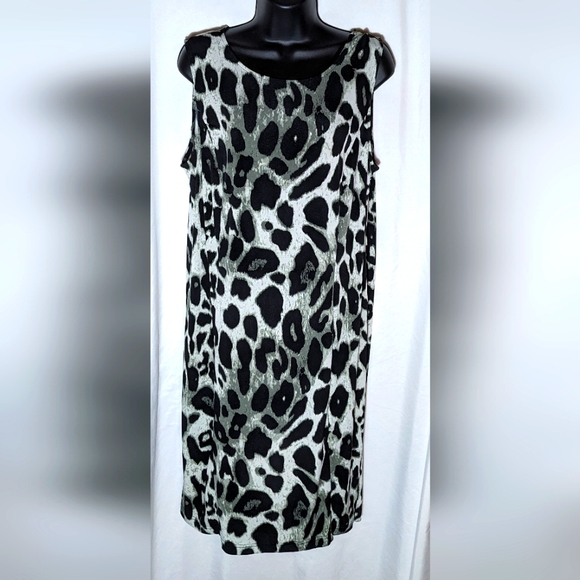 Nina Leonard Dresses & Skirts - Women's Lennie for Nina Leonard Animal Print Sheath Dress | size XL